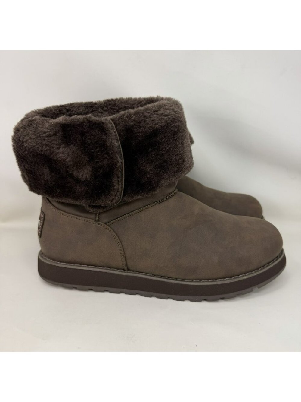 Skechers Keepsakes Faux Fur Water Repellent Boots Brown Women’s Size 8.5